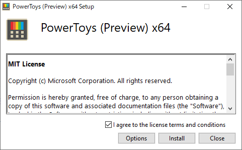 powertoys-install同意画面